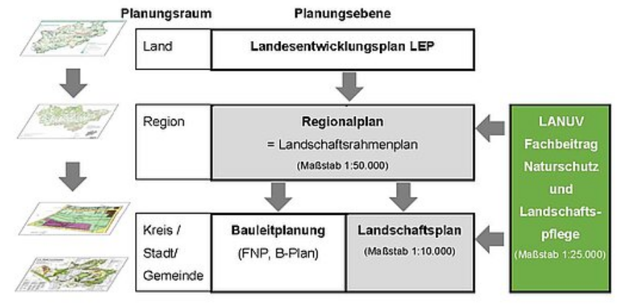 Schaubild Umsetzung des Fachbeitrages-NuL